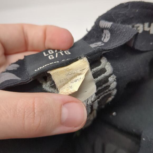 Under Armour Heatgear Fitted Baseball Cap Black XL Embroidered Vented Holes - Picture 10 of 10